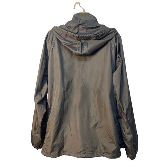 Spmor Women’s Waterproof Light Hooded Full Zip Jacket Color Black Size XXL - Picture 2 of 6